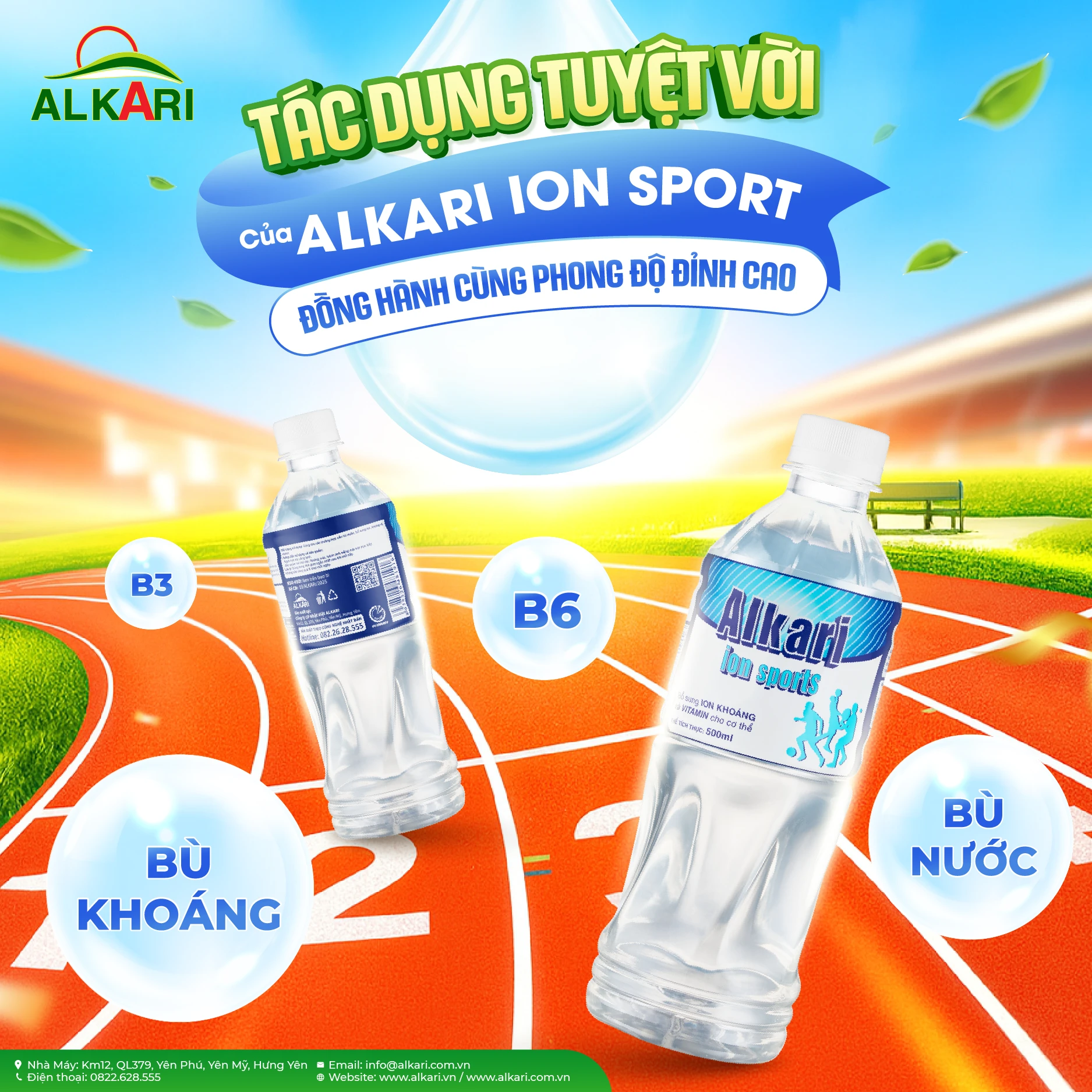 Tác dụng tuyệt vời của Alkari Ion Sport - Đồng hành cùng phong độ đỉnh cao